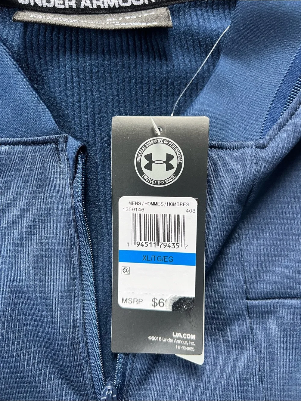 Under Armour Navy Half-Zip Performance Pullover